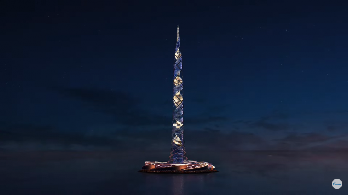 В Петербурге представили новую концепцию Лахта Центра-2